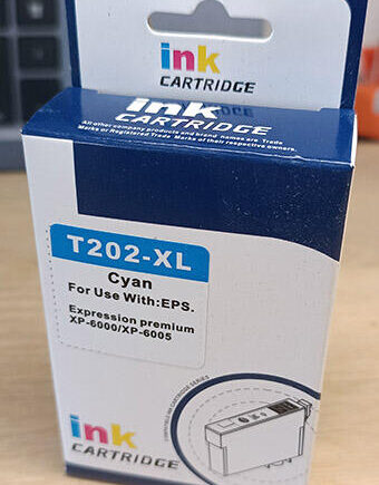 Epson 202  Blå Blækpatron C13t02h24010 Kompatibel