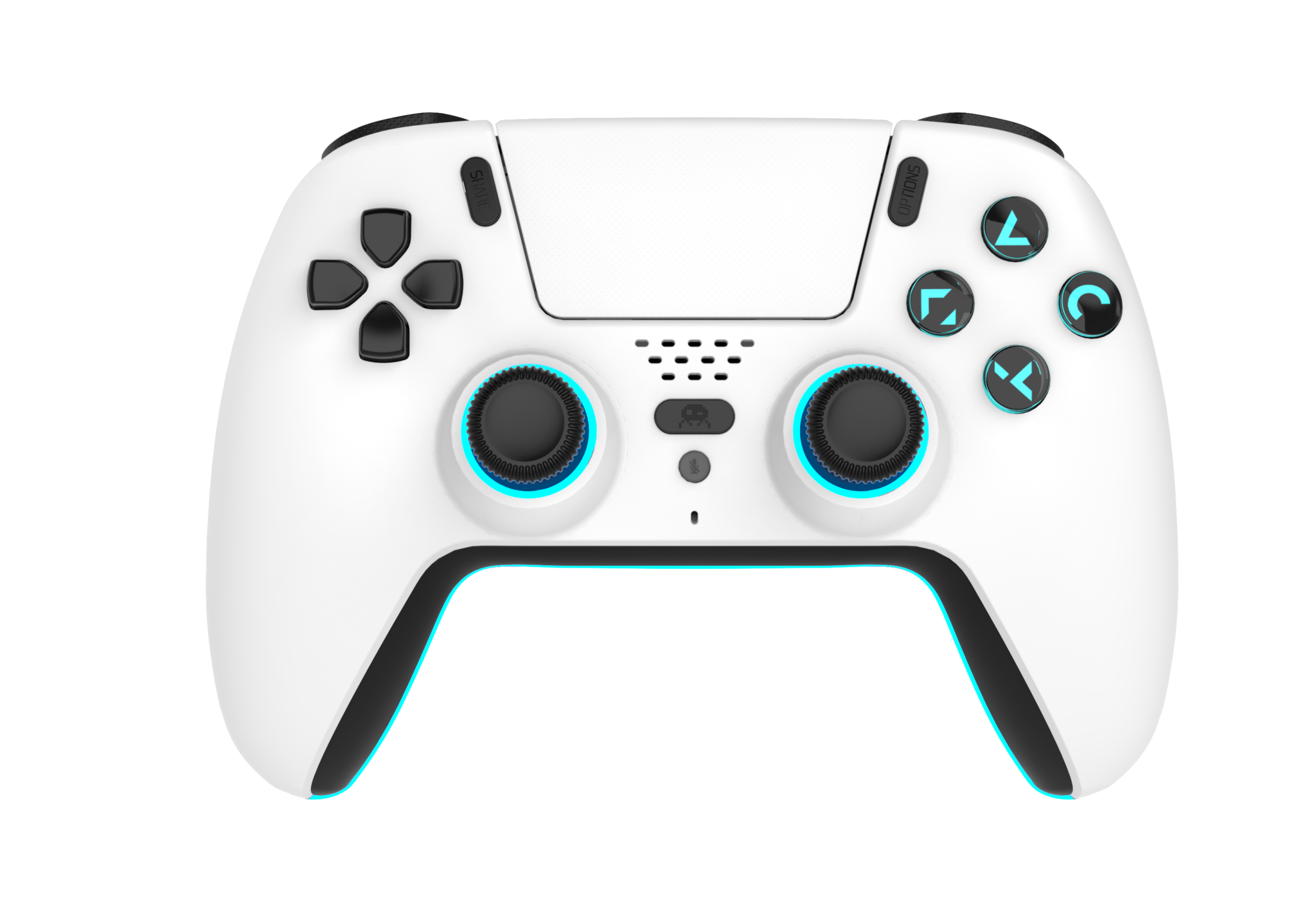 Freaks And Geeks Wireless Bluetooth Controller For Ps5 Led White Geekd Dk