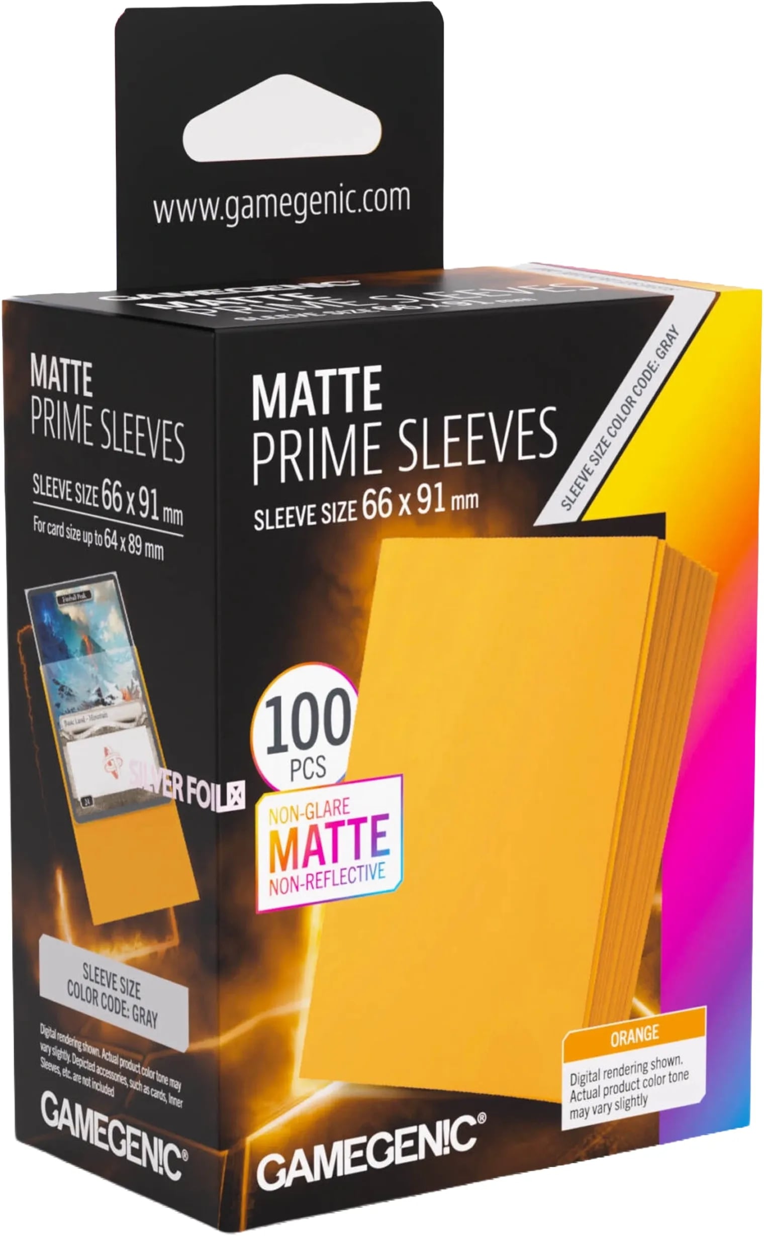Gamegenic Matte Prime Sleeves Orange Toys Trading Card Geekd Dk