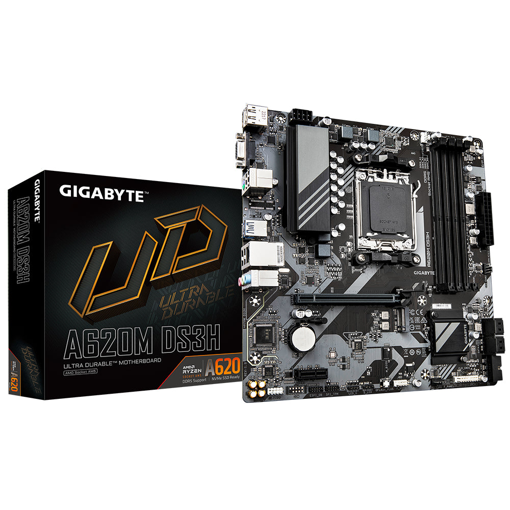 Gigabyte A620m Ds3h Socket Am5 Motherboard