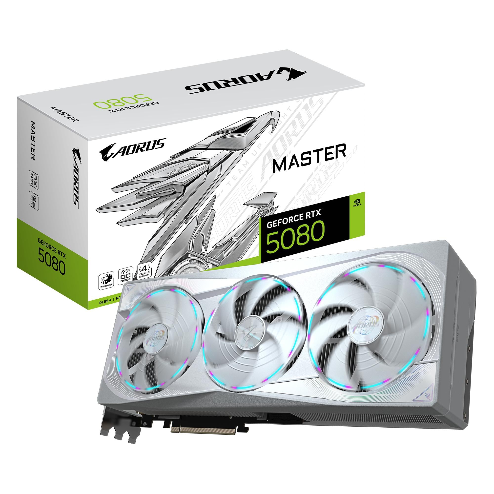 Gigabyte Geforce Rtx5080 Aorus Master Ice 16gb