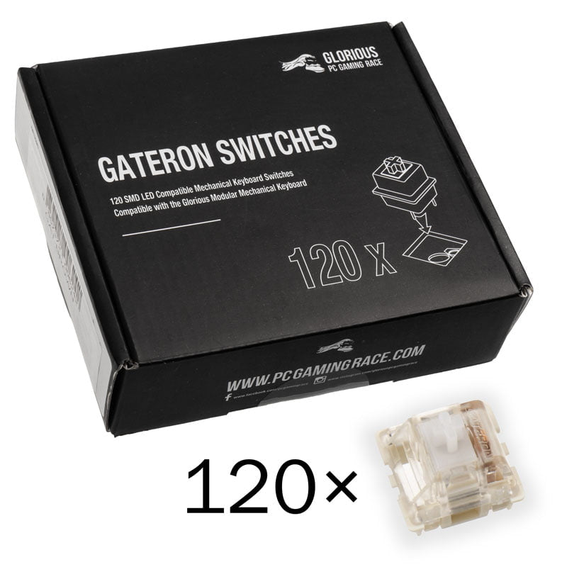 Glorious Gateron Klar Switches  120 Stk  Tastatur Switch Geekd Dk