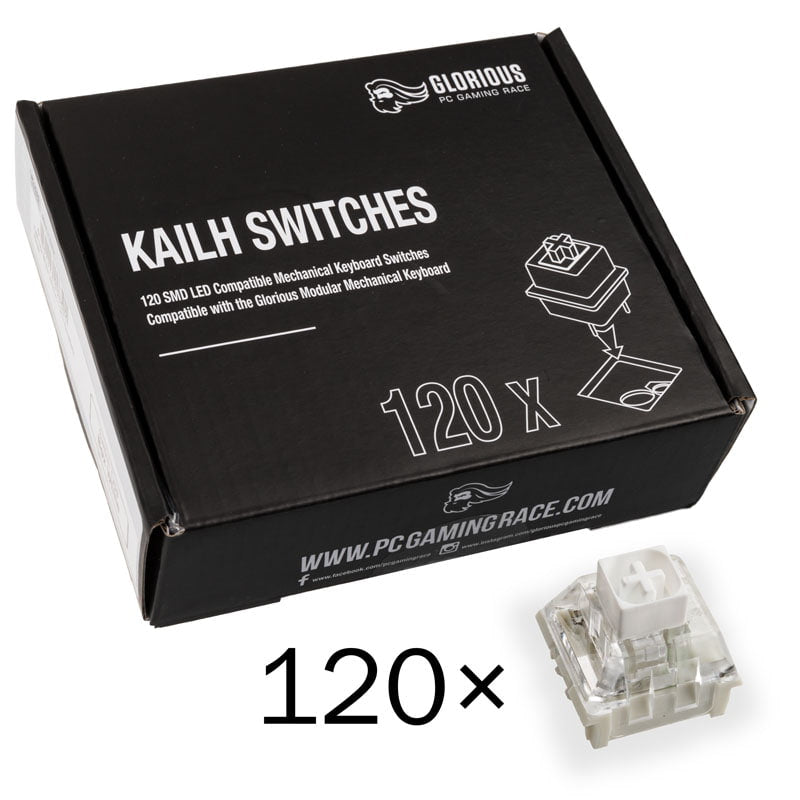 Glorious Kailh Box Hvid Switches  120 Stk  Tastatur Switch Geekd Dk