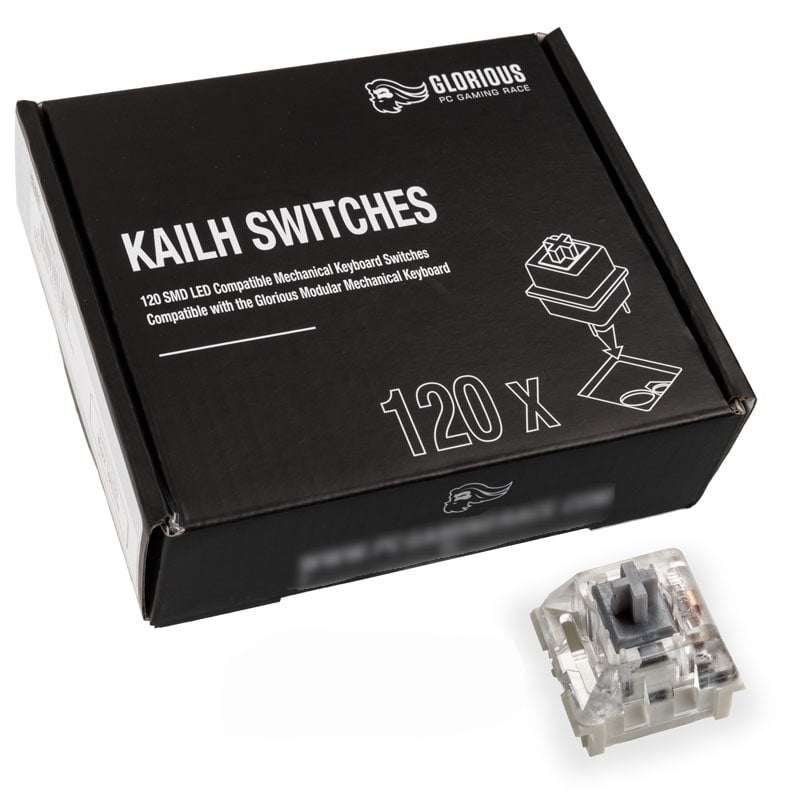 Glorious Kailh Speed Sølv Switches  120 Stk  Tastatur Switch Geekd Dk
