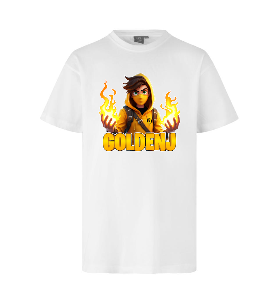 Goldenj Flamme Tee Hvid -