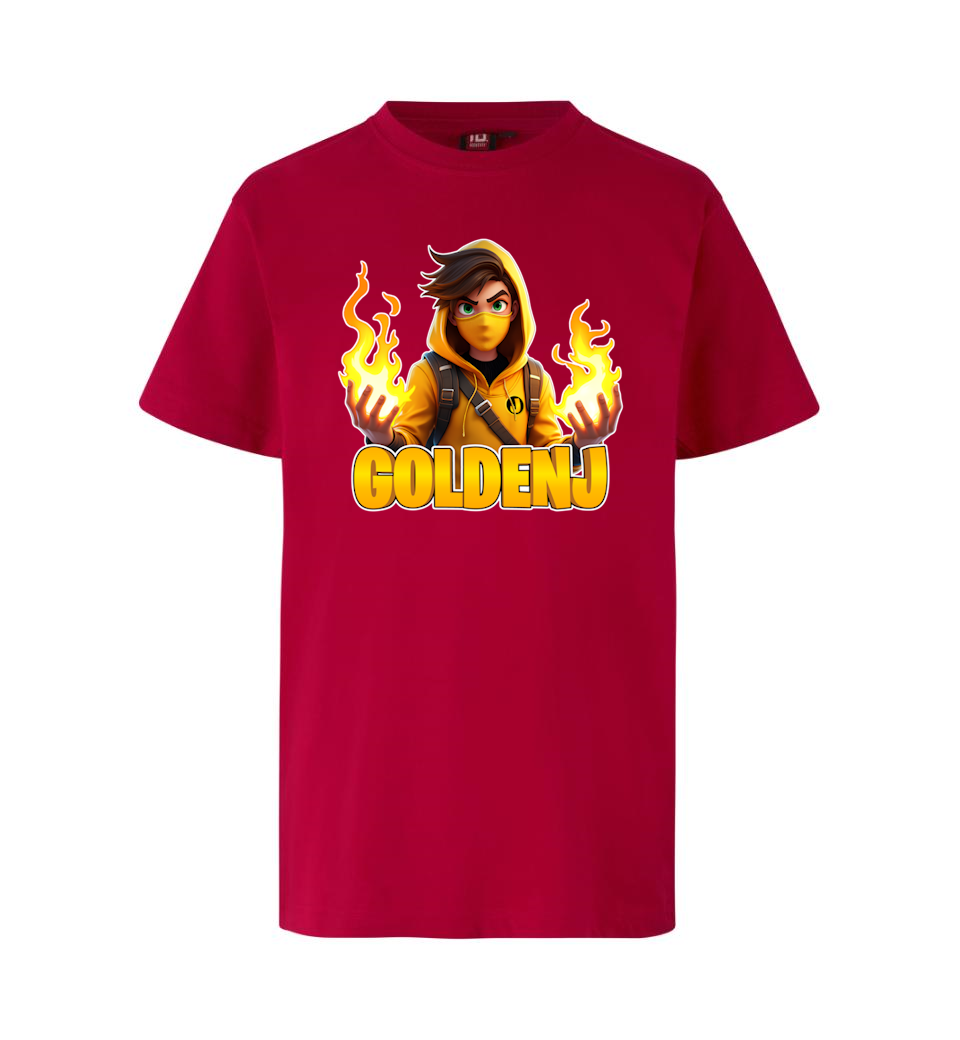 Goldenj Flamme Tee Rød -