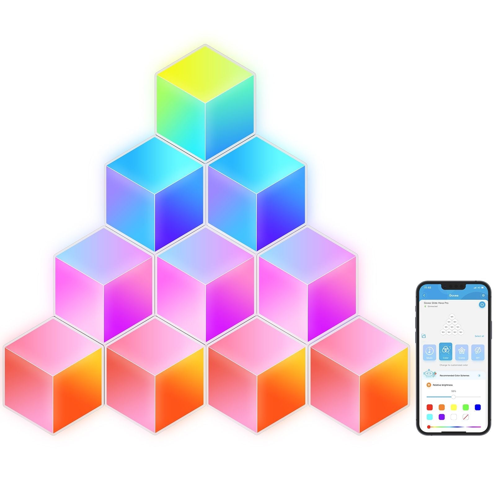 Govee Glide Hexa Pro Led Lyspaneler Rgbic Geekd Dk