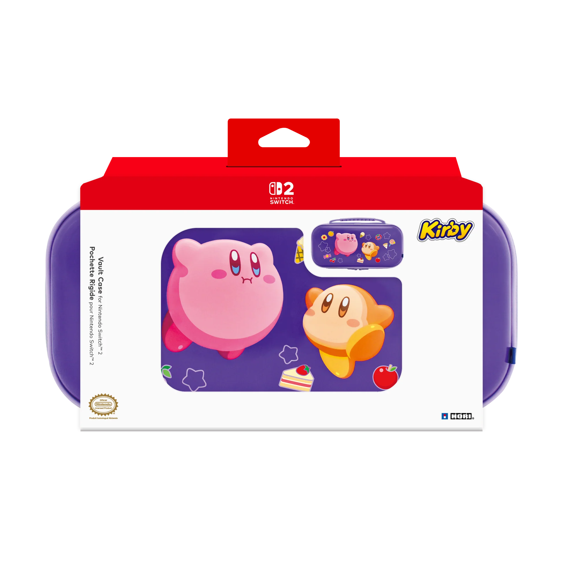 Hori Vault Case For Nintendo Switch    Kirby And Waddle Dee  Purple Nintendo Switch Tilbehør Geekd Dk
