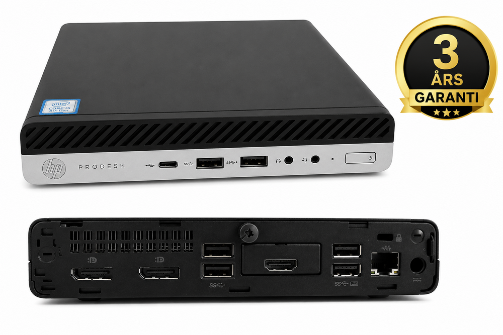 Hp Prodesk 600 G4 Tiny Refurbished Med års Garanti