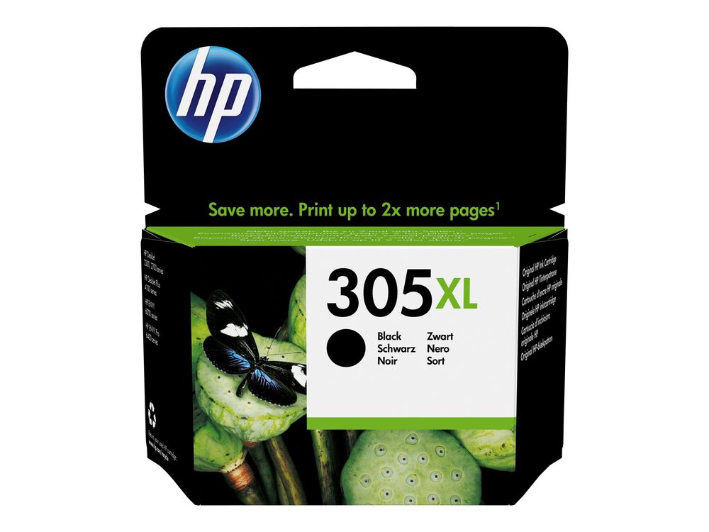 Hp 305 Sort Blækpatron 3ym62ae Original