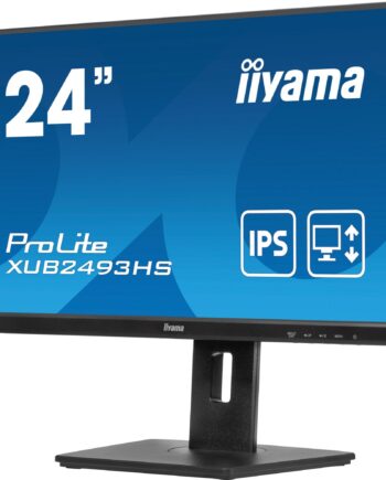 Iiyama Prolite Xub2493hs-b6 24 1920   1080  Full Hd  Hdmi Displayport 100hz Pivot Skærm Geekd Dk