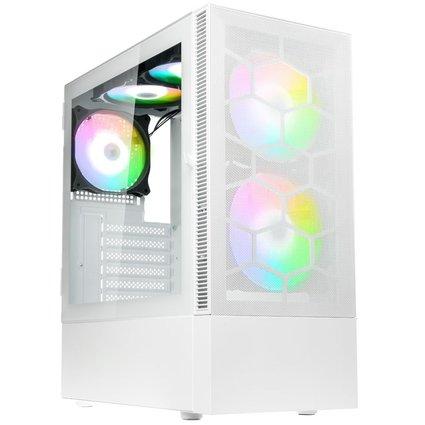 Kolink Observatory Mx Mesh Argb Midi Tower Case Hvid