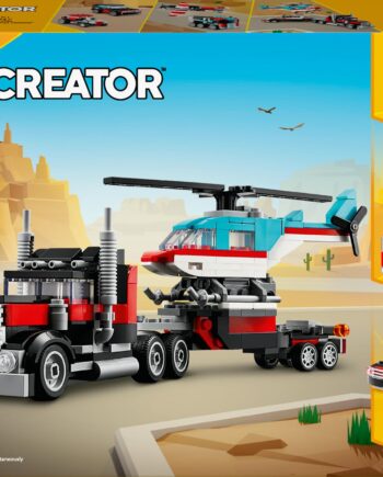 Lego Creator Flatbed Truck Med Helicopter  31146