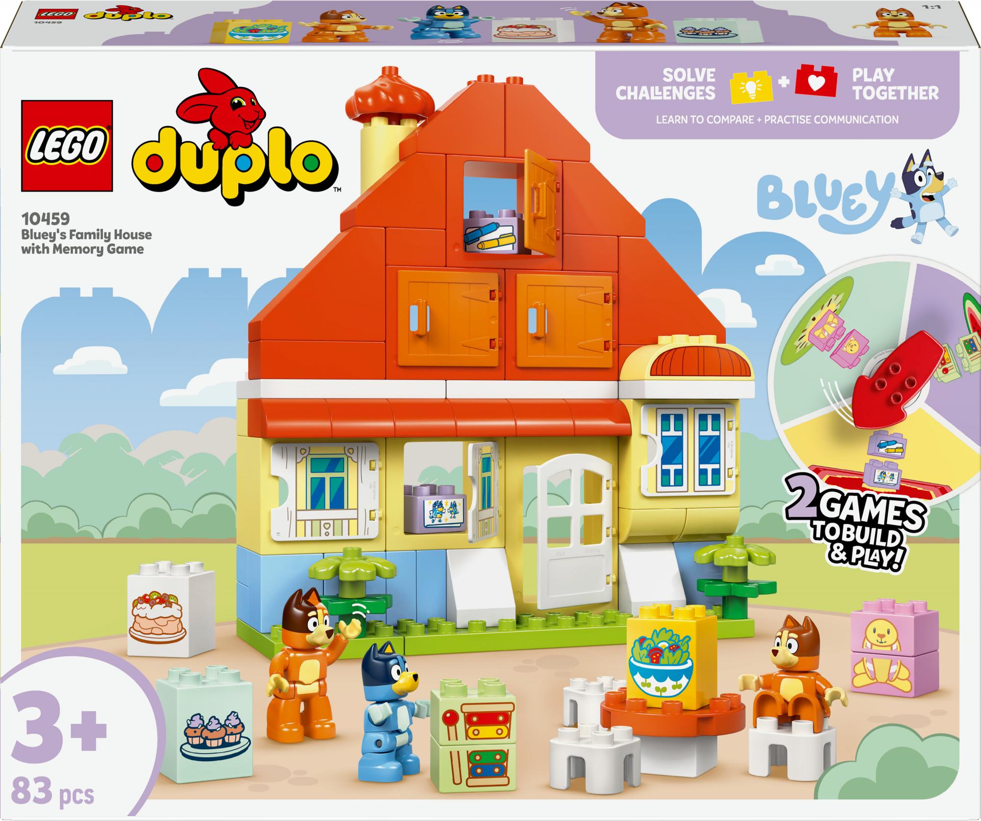 Lego Duplo Bluey   Blueys Familiehus Med Hukommelsesspil Geekd Dk