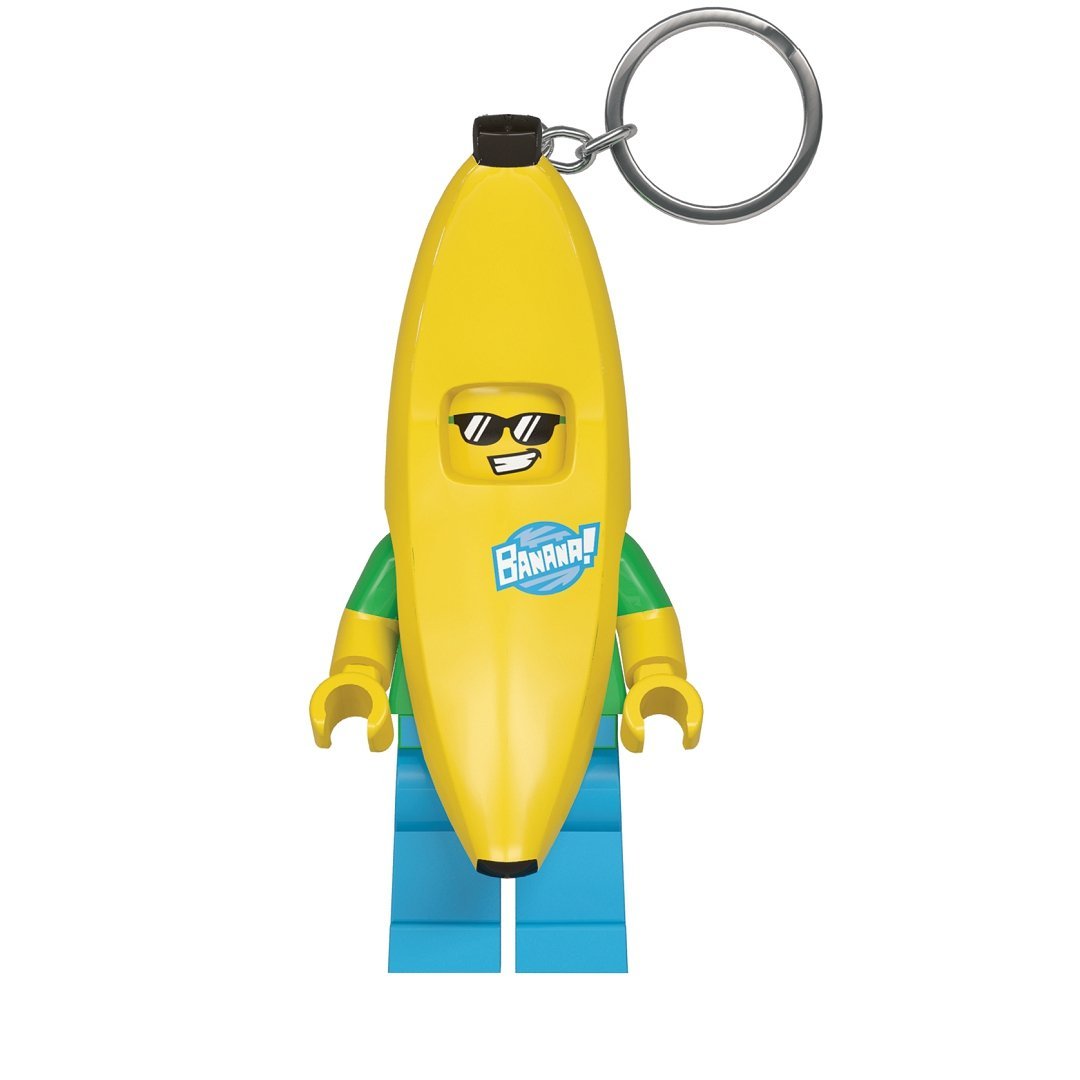 Lego Nøglering Med Led   Bananmand Geekd Dk