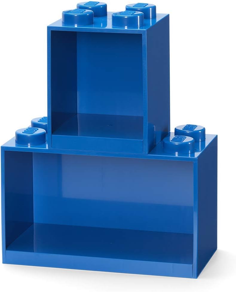 Legoâ  Reolklods Sæt     Blå    Hylder  Opbevaringskasse Geekd Dk