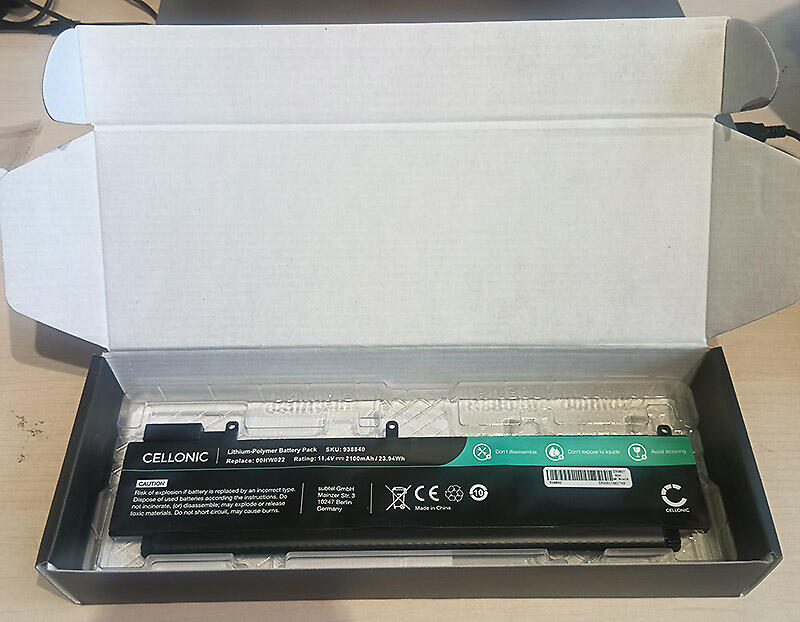 Lenovo T470s T460s Erstatningsbatteri