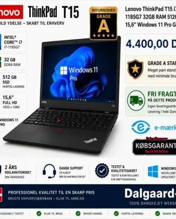 Lenovo Thinkpad T15 I7-1185g7 32gb Ram 512gb Ssd 15   Quot  Windows 11 Pro Grade