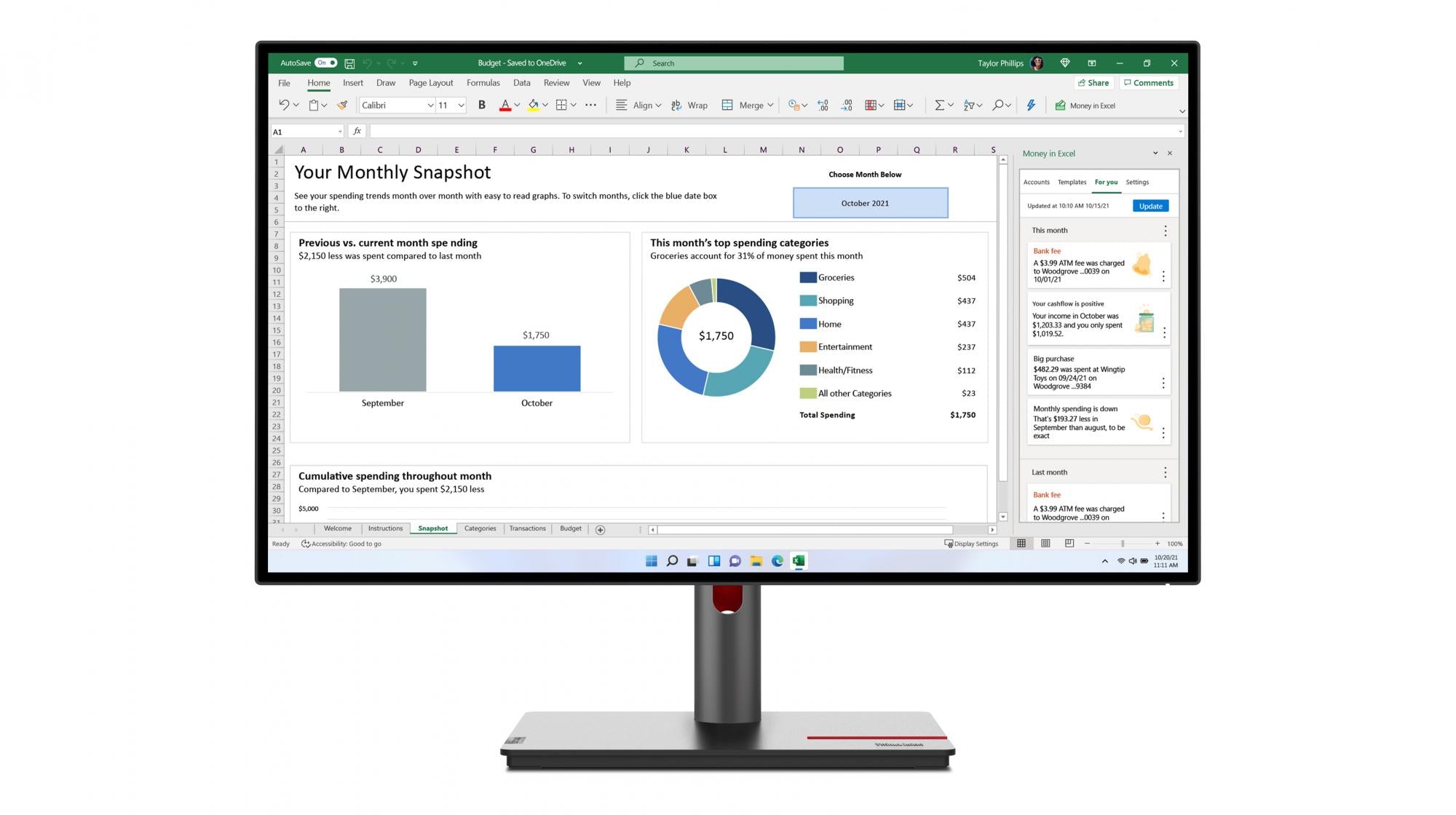 Lenovo Thinkvision P27h-30 27 2560 1440 2k Hdmi Displayport Usb- 60hz Pivot Skærm Geekd Dk