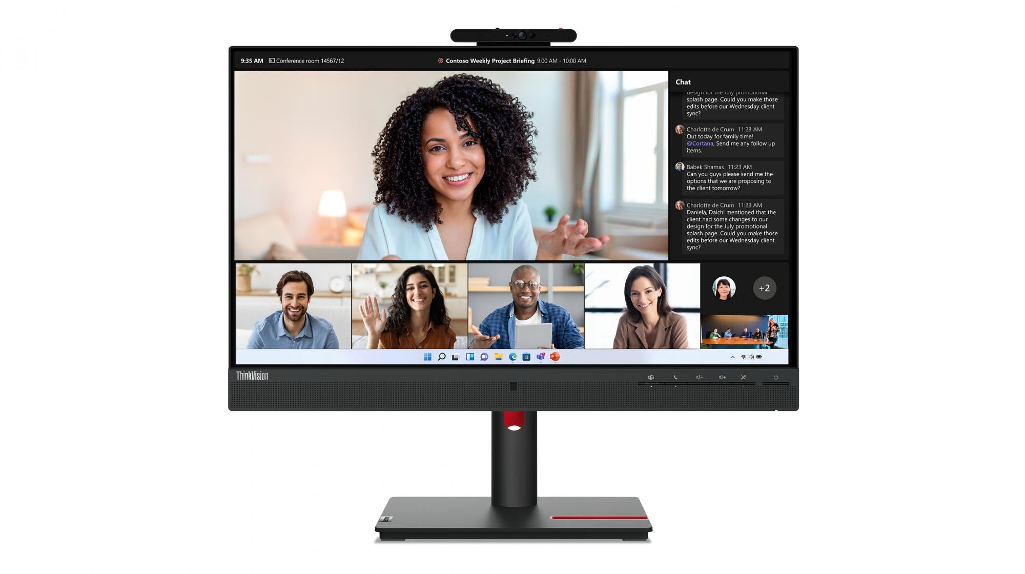 Lenovo Thinkvision T24mv-30 24 1920 1080 Full Hd Hdmi Displayport Usb- Pivot Skærm Geekd Dk