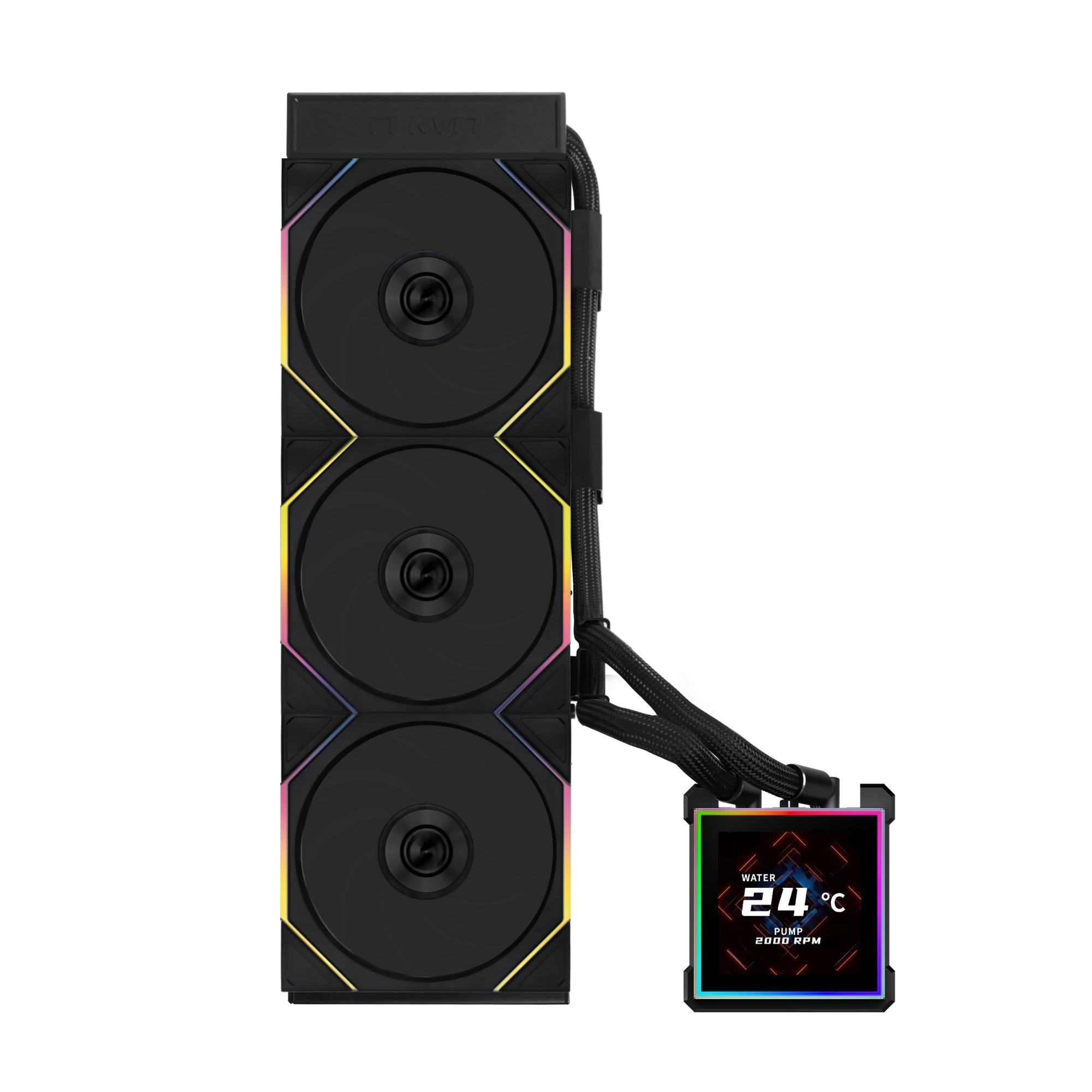 Lian Li Hydroshift Ii Lcd-   360tl Wireless  Black  Controller Included  Vandkøling Geekd Dk