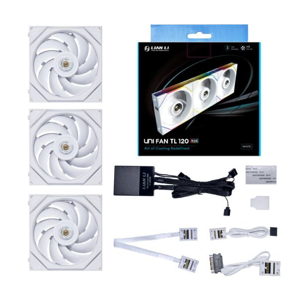 Lian Li Uni Fan Tl Pack Hvid 120mm Kabinet Blæser Geekd Dk