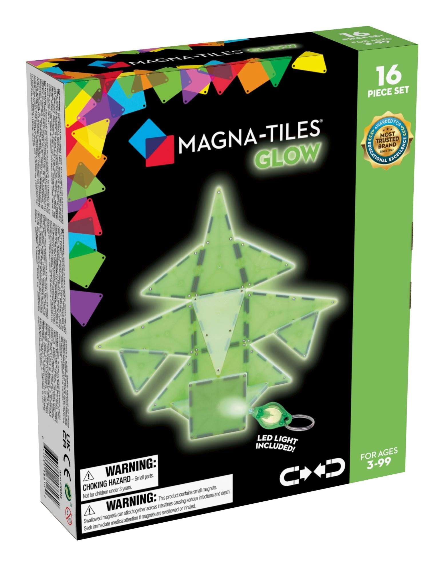 Magna-tiles Glow   Magnetisk Byggesæt Geekd Dk