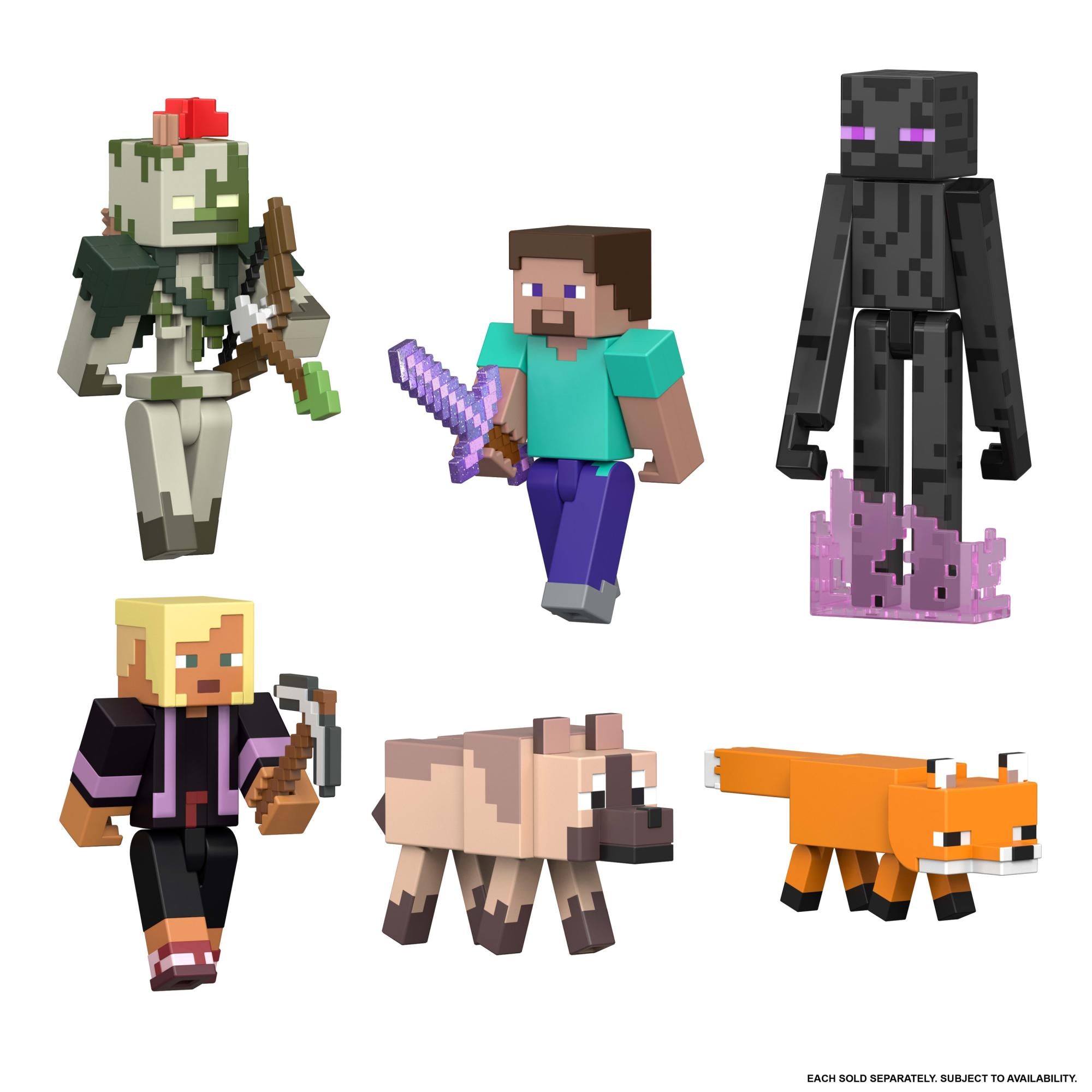 Minecraft Biome Builds Steve   Figur Legetøj Geekd Dk