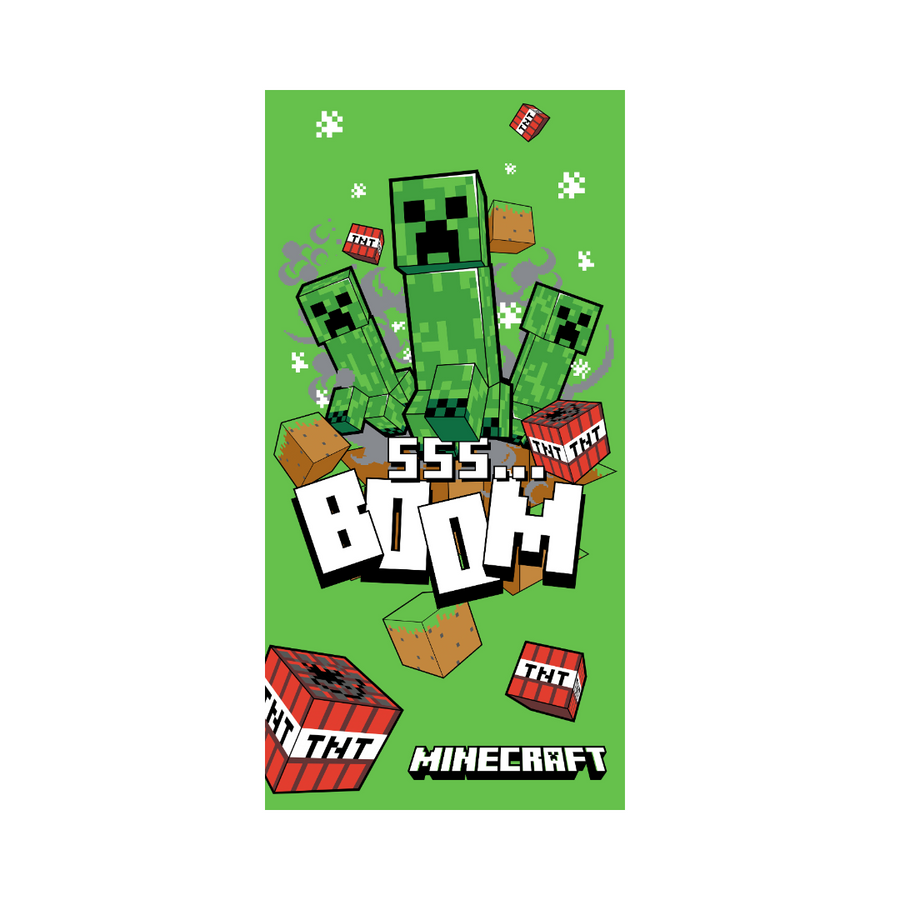 Minecraft Boom   Håndklæde Geekd Dk