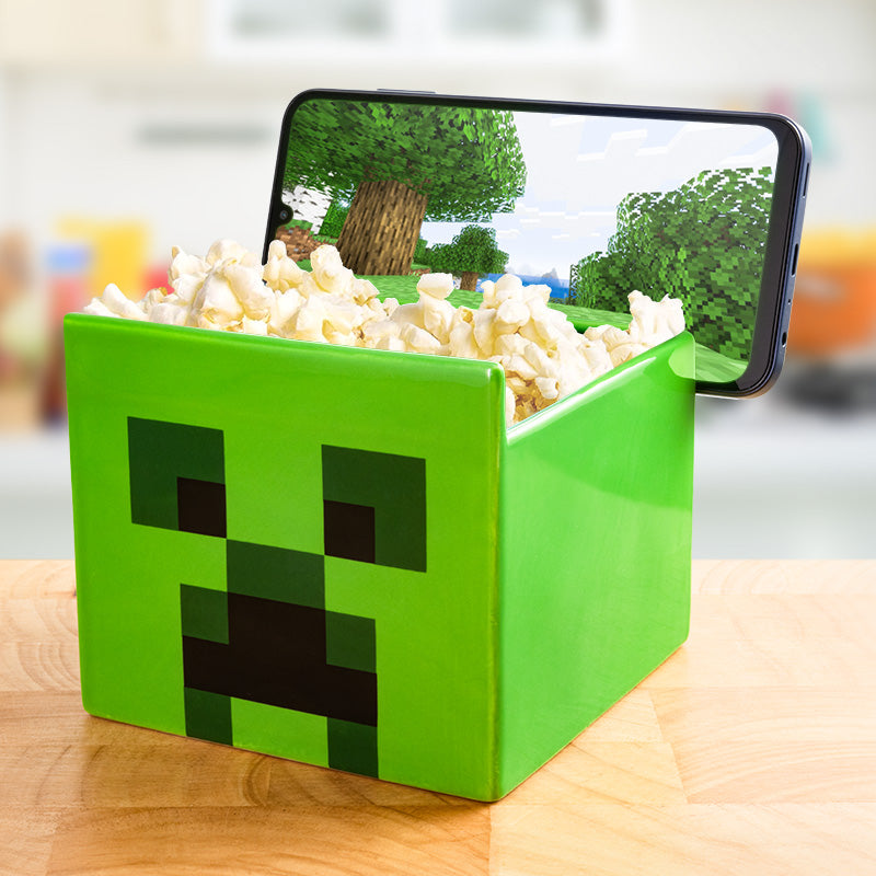 Minecraft Creeper Streaming Snack Skål