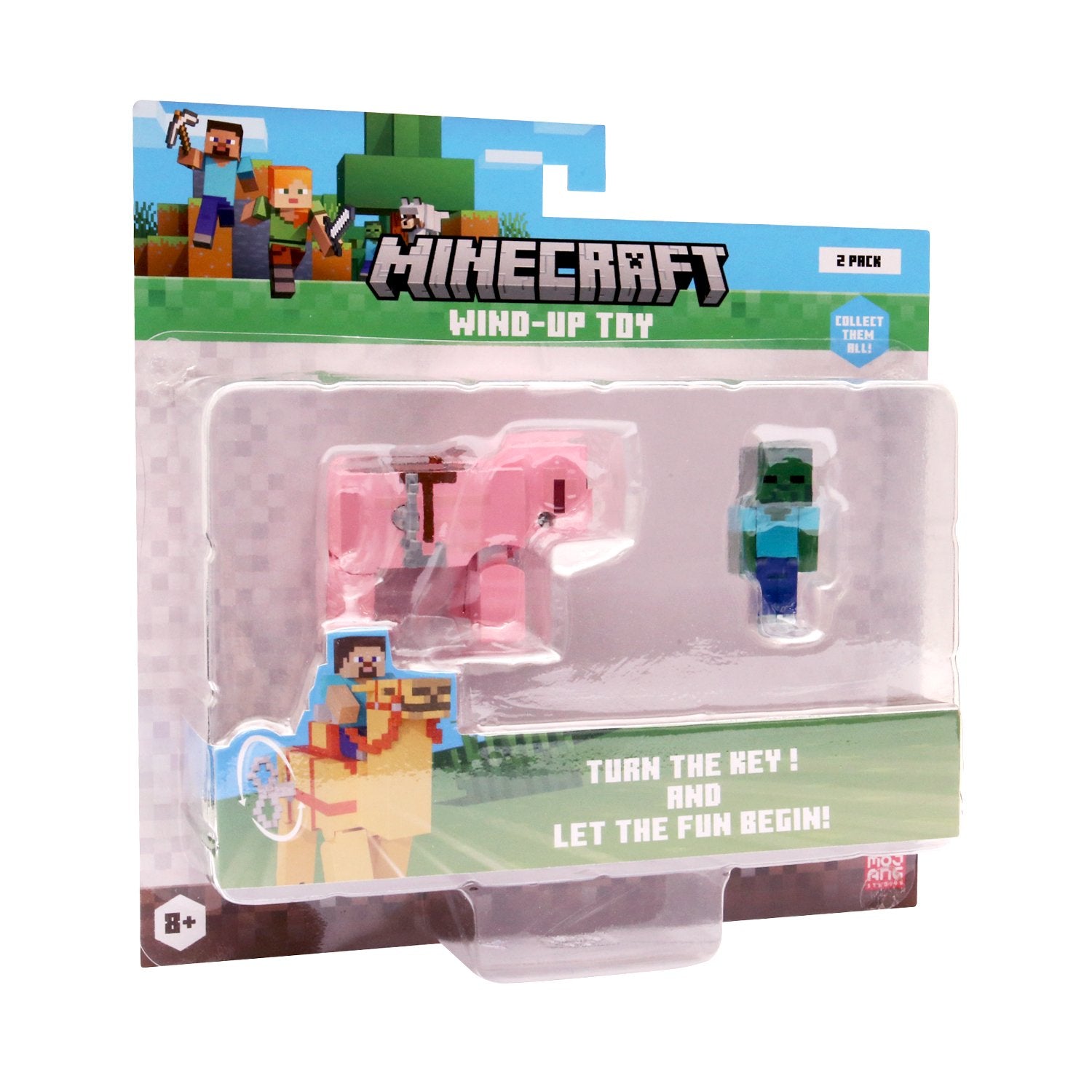 Minecraft 3d Wind-up Toy Pig Figur Geekd Dk