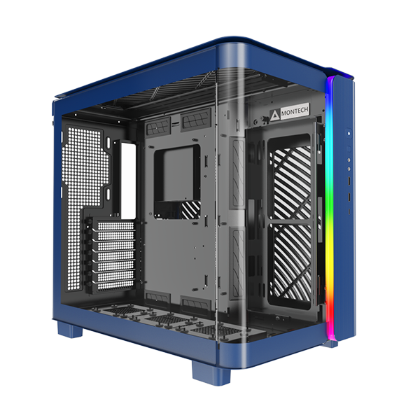 Montech King 95 Blå  Curved Glas