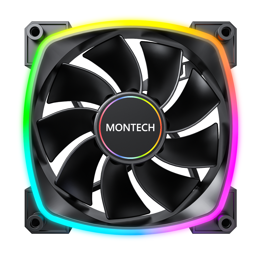 Montech Rx140 Pwm Black 140mm Argb Reverse