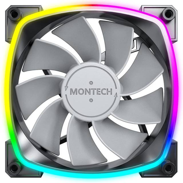 Montech Rx120 Pwm Black Reverse Fan