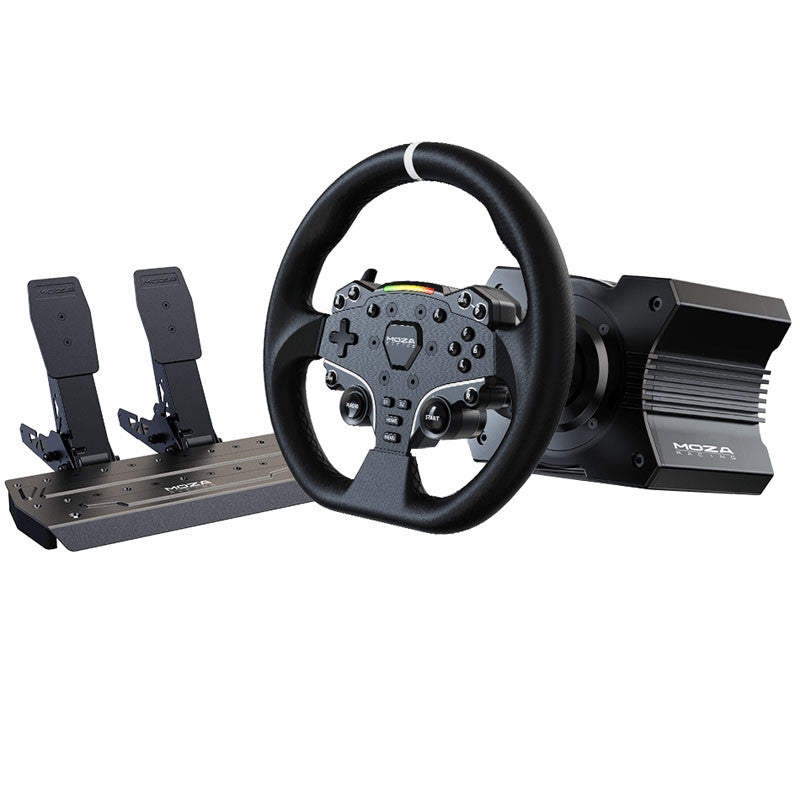 Moza R5 Racing Simulator  R5 Direct-drive Wheelbase  Es Steering Wheel  Sr-  Lite Pedal