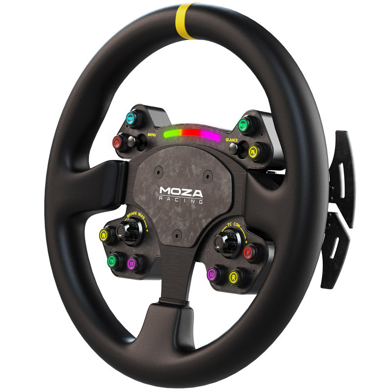 Moza Rs V2 Steering Wheel  Round Læder 33 Cm