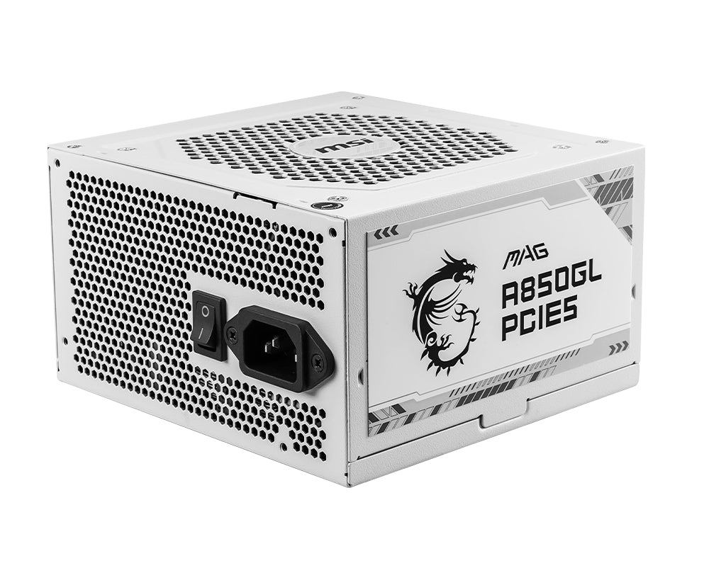 Msi Mag A850gl Pcie5 White Strømforsyning 850watt