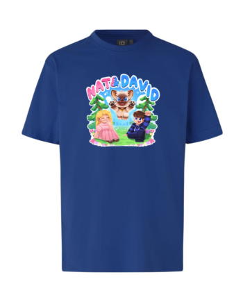 Nat David Olaf Tee Blå  -shirt Geekd Dk