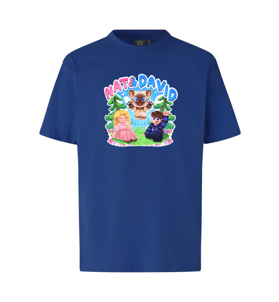Nat David Olaf Tee Blå -shirt Geekd Dk