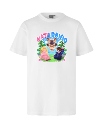 Nat David Olaf Tee Hvid  -shirt Geekd Dk