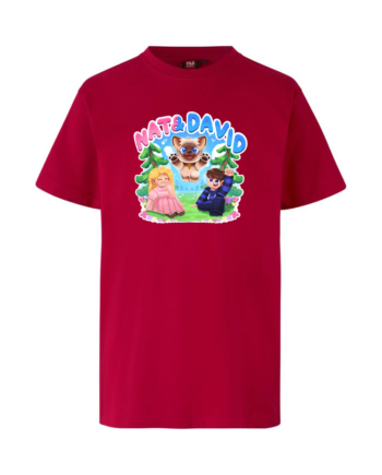 Nat David Olaf Tee Rød  -shirt Geekd Dk