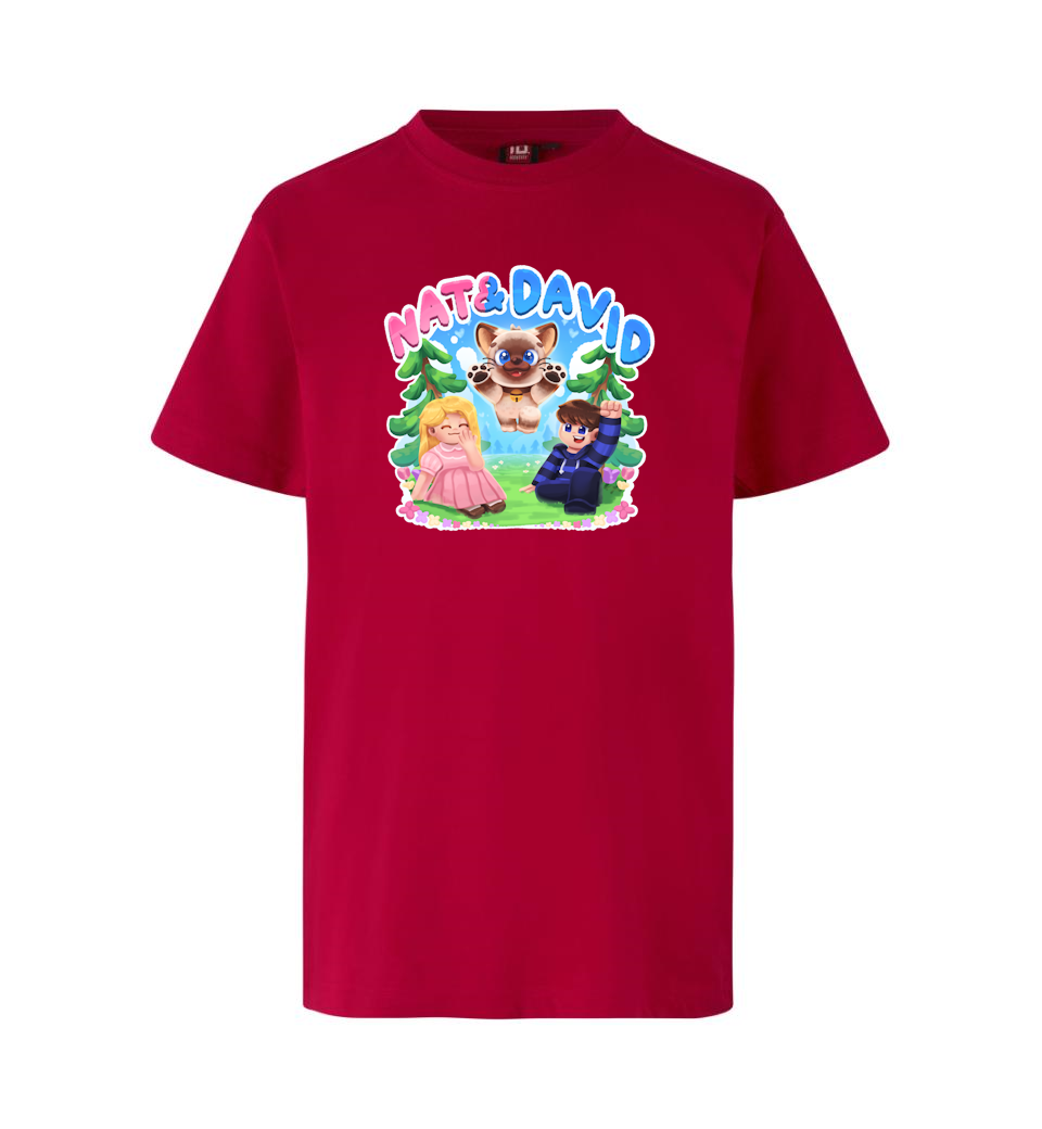 Nat David Olaf Tee Rød -shirt Geekd Dk