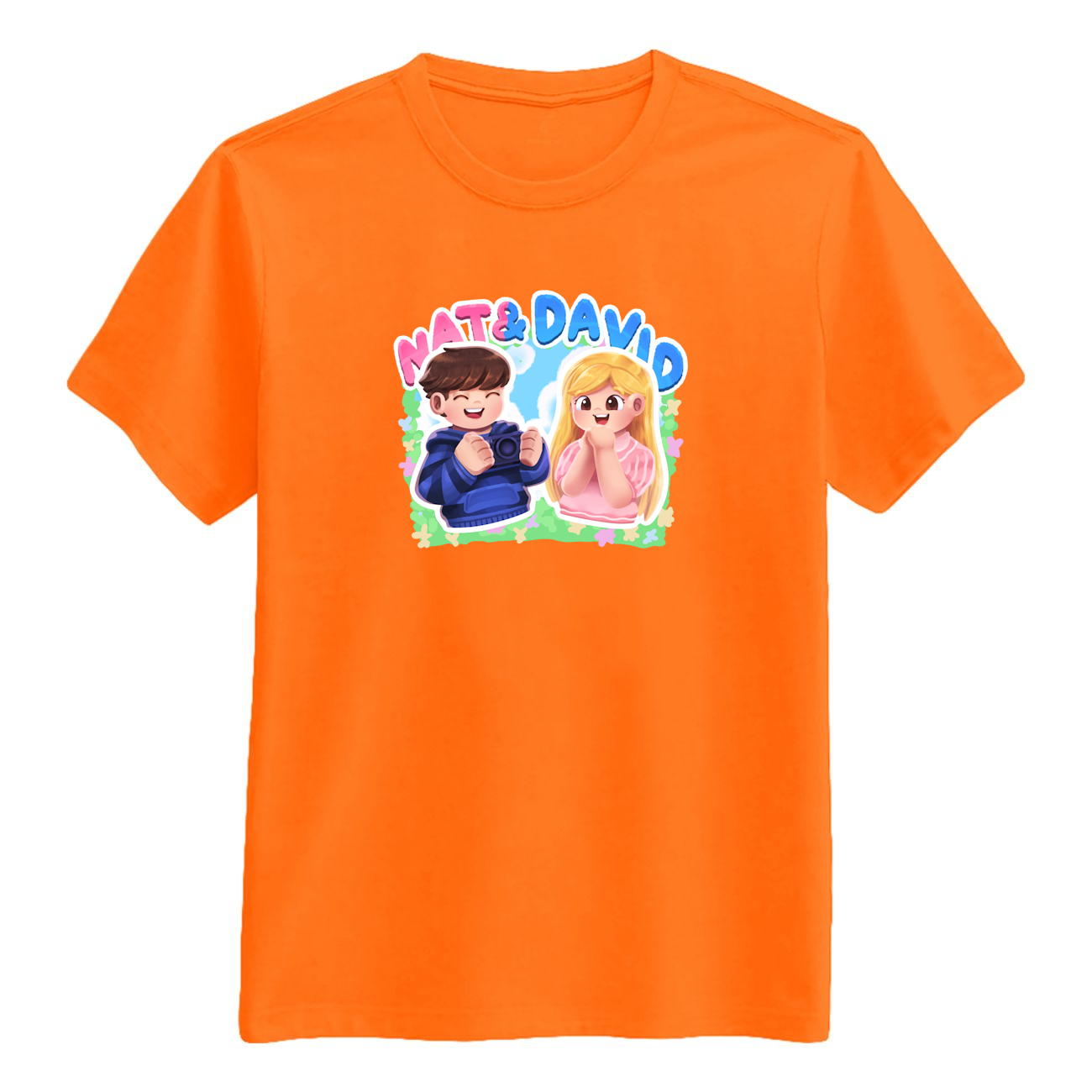 Nat David Tee Orange -shirt Geekd Dk