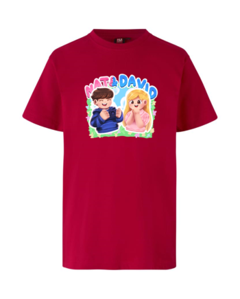 Nat David Tee Rød  -shirt Geekd Dk