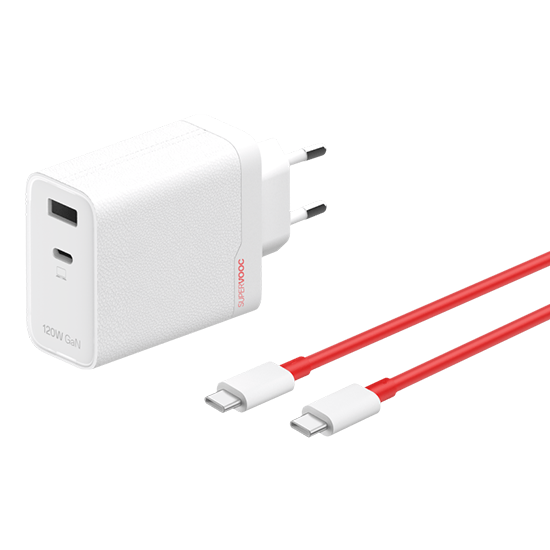 Oneplus 120w Dual Ports Supervooc Adapter   Cable  Type-    Type-   White