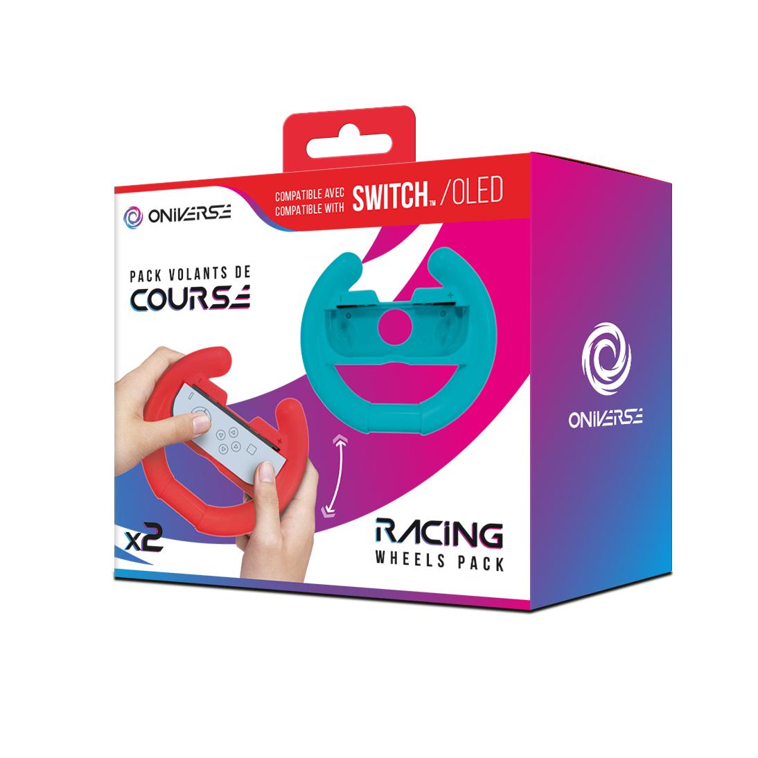Oniverse Nsw Pack Of   Racing Wheel Controller Holders Blue Red