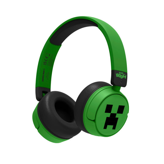 Otl Bluetooth Headset Perental Control Minecraft Green