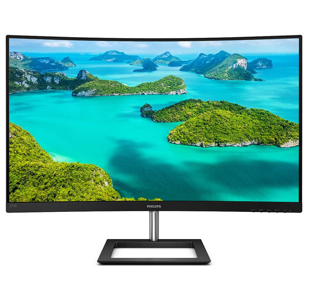 Philips  -line 272e1ca 27 1920   1080  Full Hd  Vga  Hd-15  Hdmi Displayport 75hz
