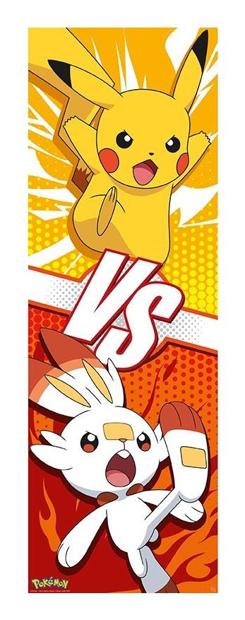Pokemon Door Poster Pikachu And Scorbunny 53x158 Cm Merchandise Geekd Dk