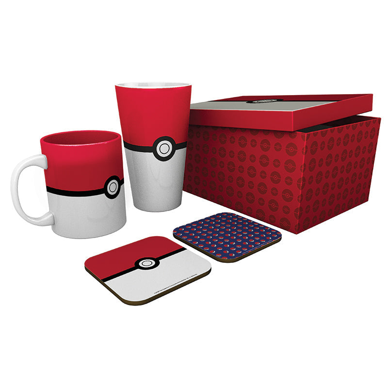 Pokemon Pack Glass   Mug     Coasters Pokéball    Merchandise Geekd Dk